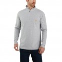104255 - FORCE® RELAXED FIT MIDWEIGHT LONG-SLEEVE QUARTER-ZIP MOCK-NECK T-SHIRT